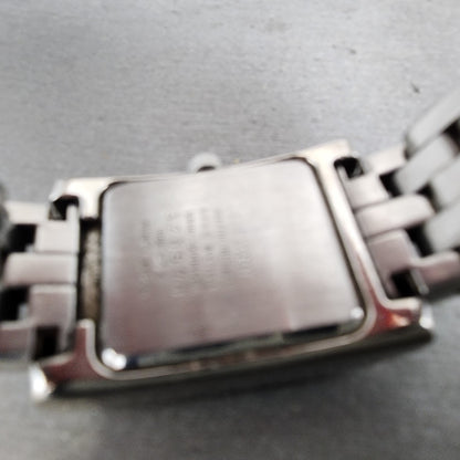 Citizen Tank Watch Women 21mm Blue Dial Silver Tone Rectangle New Battery9