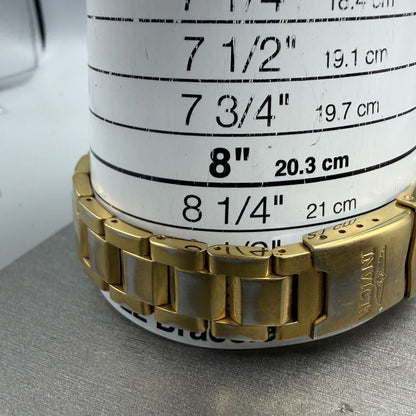 Invicta Pro Diver Watch Men 37mm Black Dial Gold Tone Date 8936 READ New Battery12