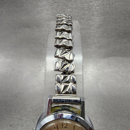 Oris Watch Women 21mm Cream Dial Silver Tone Round Manual Wind Runs VTG4