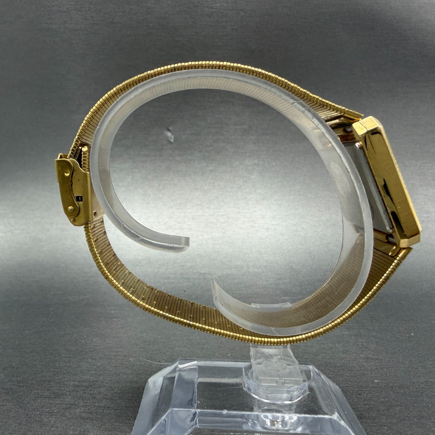 Citizen Tank Watch Unisex 25mm Champagne Dial Gold Tone 4031-490649 New Battery8