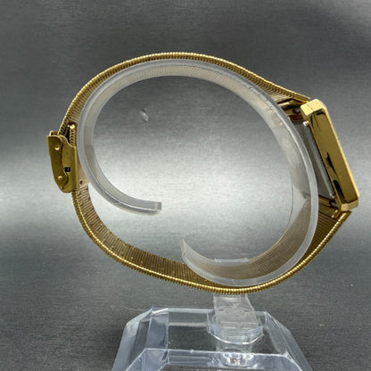 Citizen Tank Watch Unisex 25mm Champagne Dial Gold Tone 4031-490649 New Battery8