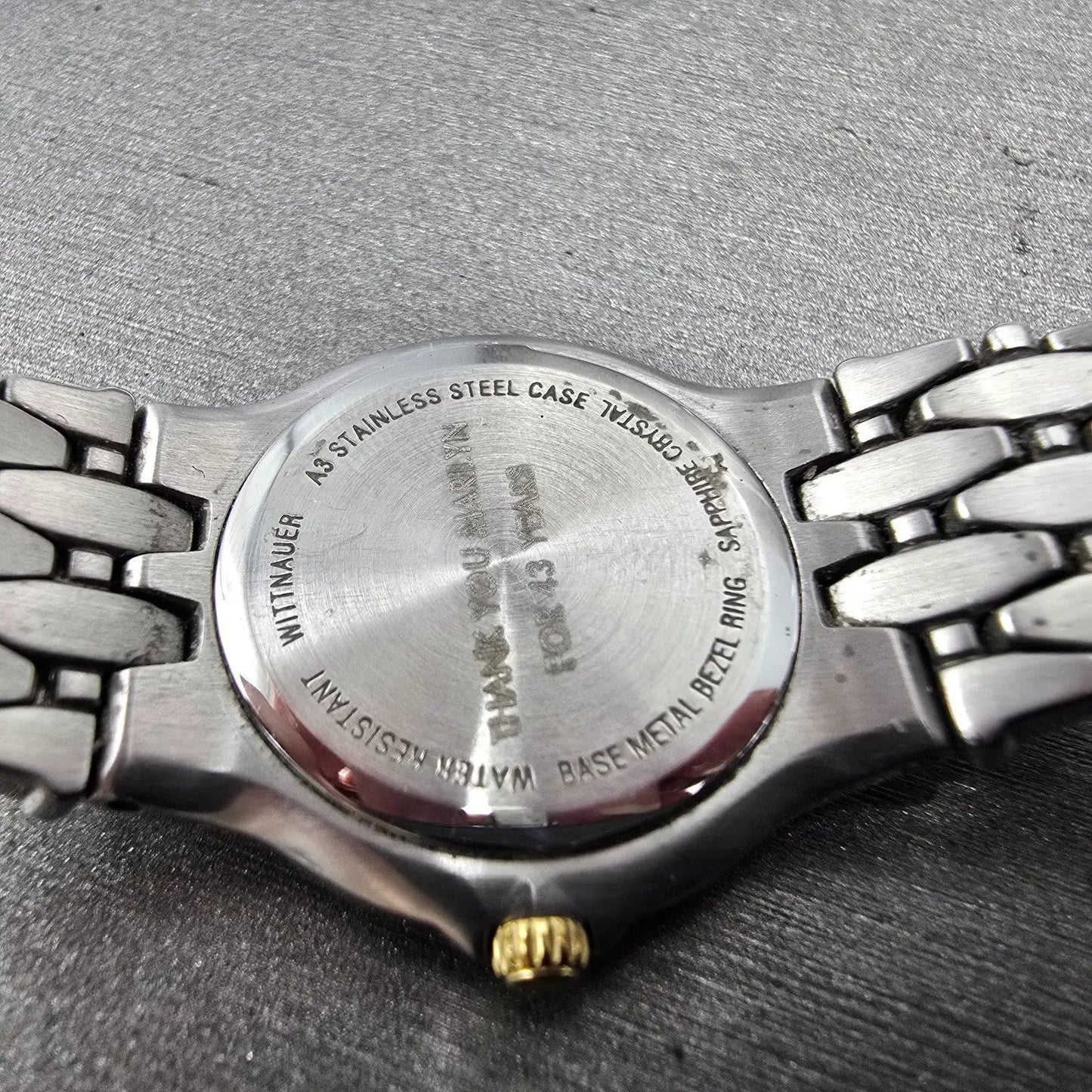 Wittnauer Watch Women 25mm White Dial Silver Tone Round 12R05 New Battery11
