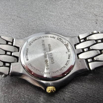 Wittnauer Watch Women 25mm White Dial Silver Tone Round 12R05 New Battery11