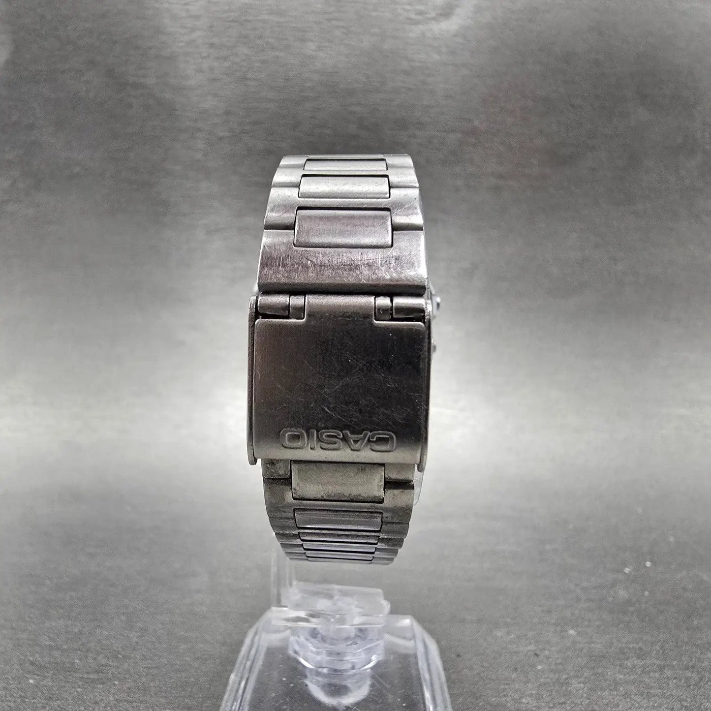 Casio Digital Alarm Chronograph Watch Men 33mm Silver Dial A158W New Battery EVF7