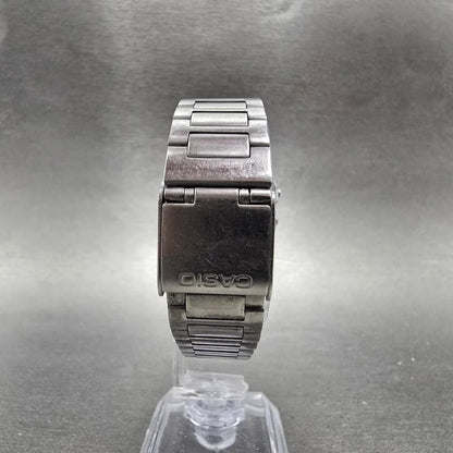 Casio Digital Alarm Chronograph Watch Men 33mm Silver Dial A158W New Battery EVF7