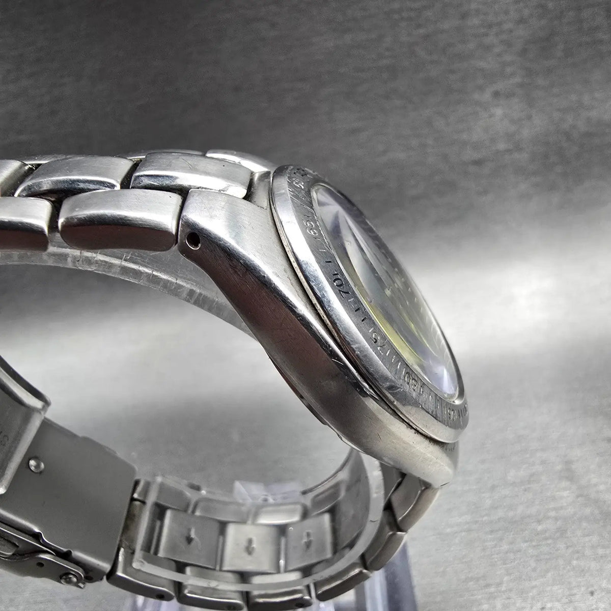 Fossil Blue Watch Men 35mm Blue Dial Silver Tone Daydate BQ-9086 New Battery3