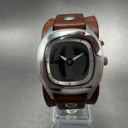 Fossil Big Tic Watch Women 32mm Analog Digital Rectangle JR-8163 New Battery0