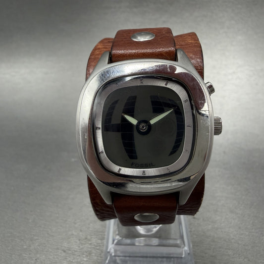 Fossil Big Tic Watch Women 32mm Analog Digital Rectangle JR-8163 New Battery0