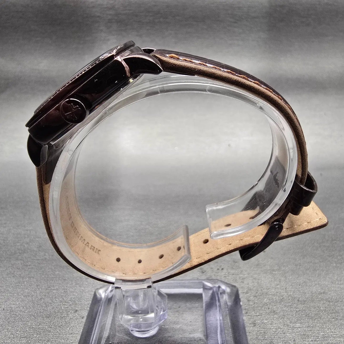 Skagen Watch Women 30mm MOP Dial Brown Tone Daydate Gemmed 558SMLD8A New Battery6