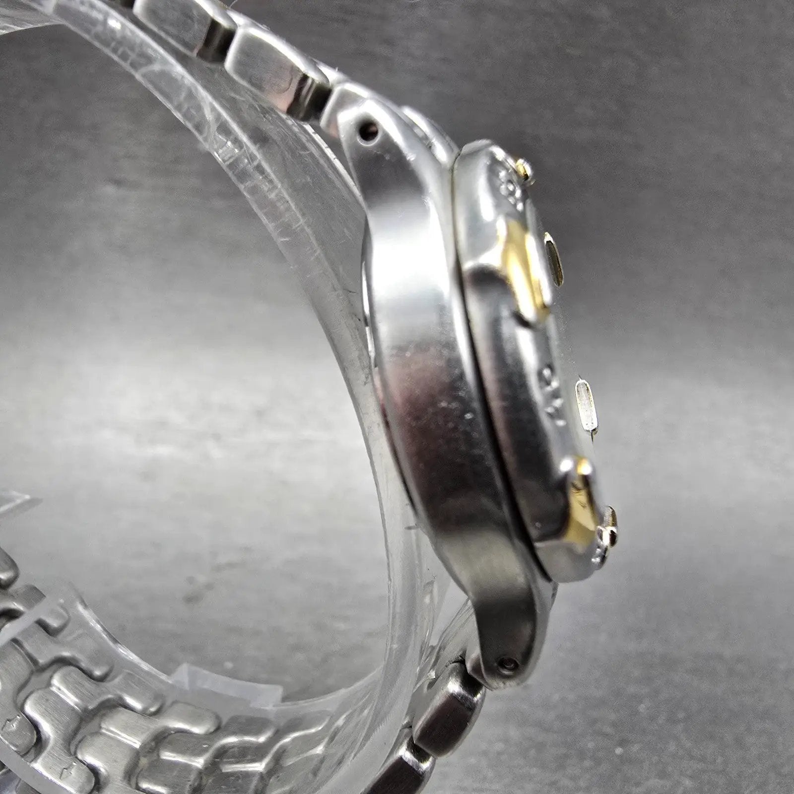 Bulova Marine Star Watch Women 28mm Silver Dial Two Tone Date 98M39 New BatteryK3