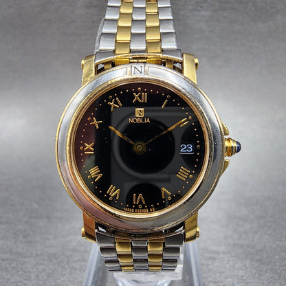 Citizen Noblia Watch Women 25mm Black Dial Two Tone Round 4671E66416 New Batt0