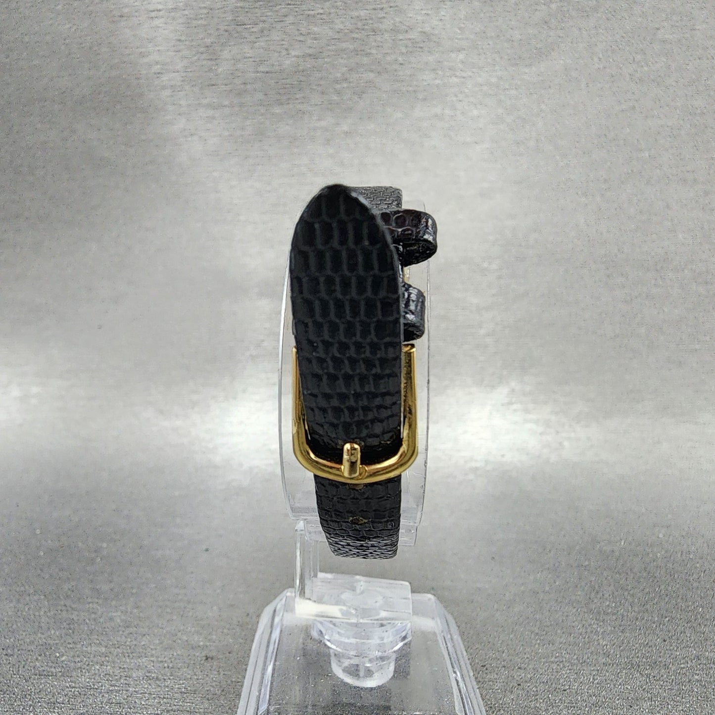 Seiko Watch Women 22mm Black Dial Gold Tone Daydate 7n836021 New Battery7
