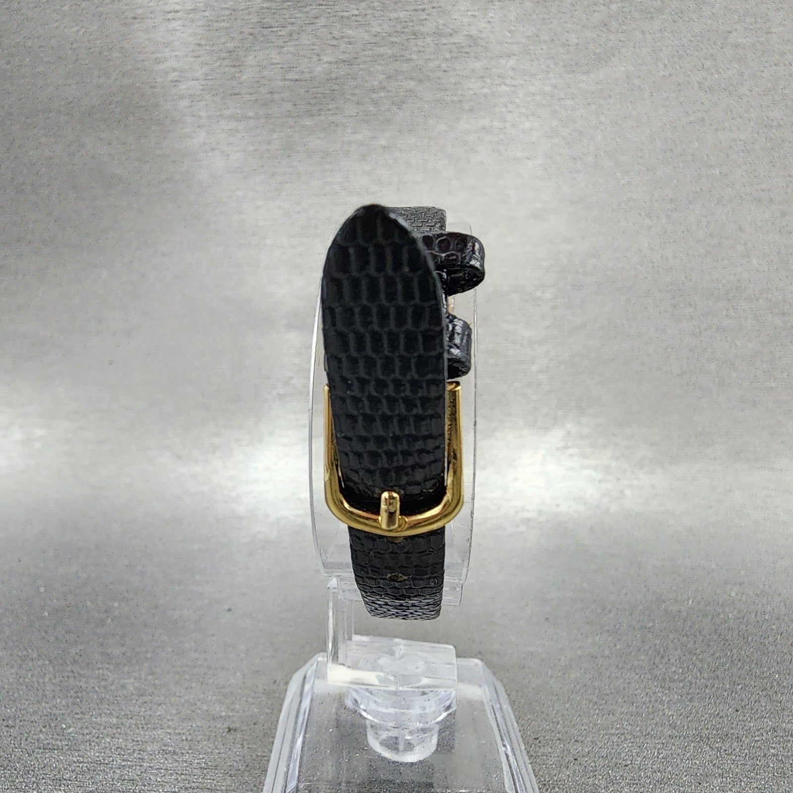 Seiko Watch Women 22mm Black Dial Gold Tone Daydate 7n836021 New Battery7