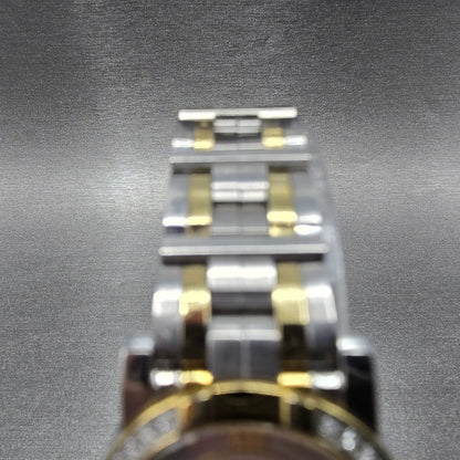 Citizen Eco-Drive Elektra Watch Women 24mm MOP Dial Two Tone Diamonds Round Runs4