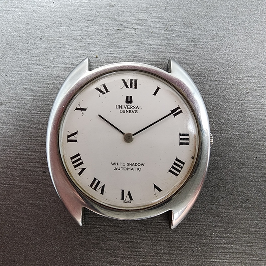 Universal Geneve White Shadow Automatic Watch men 35mm White Dial 866101PARTS0