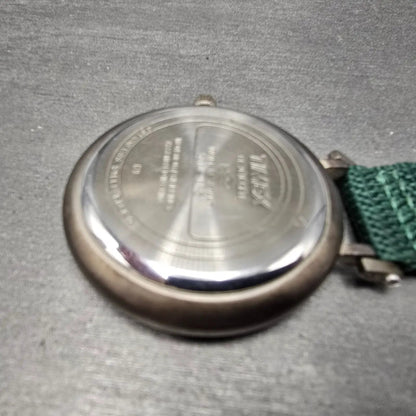 Timex Expedition Pocket Watch Men 45mm Green Dial  Gray Round New Battery12