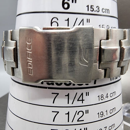 Casio Edifice MCWE300 Watch Men 48mm Black Dial Steel Solar Alarm Chrono Works11