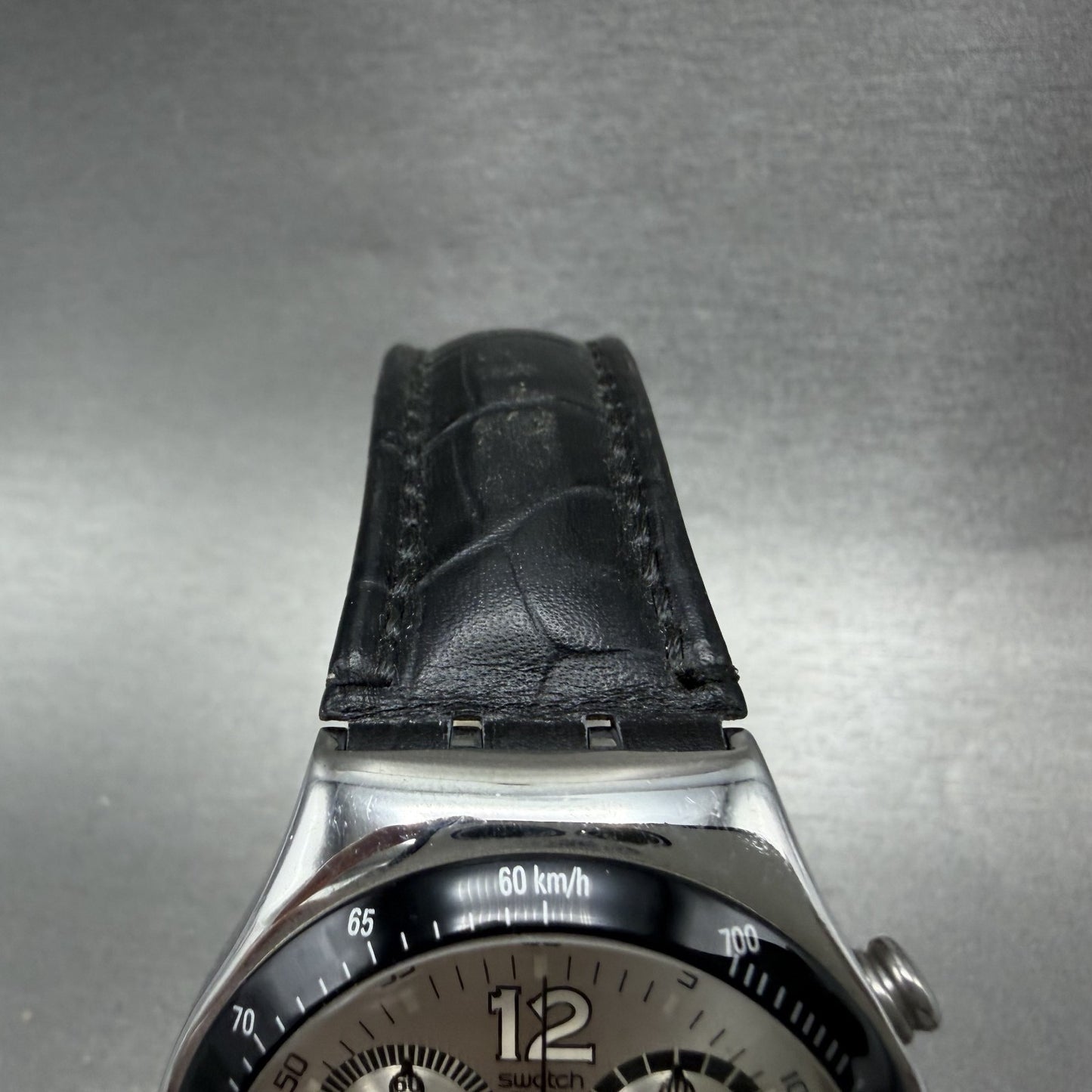 Swatch Irony Chrono Get in the Game Watch Men 40mm Silver Dial Steel Date YCS4504