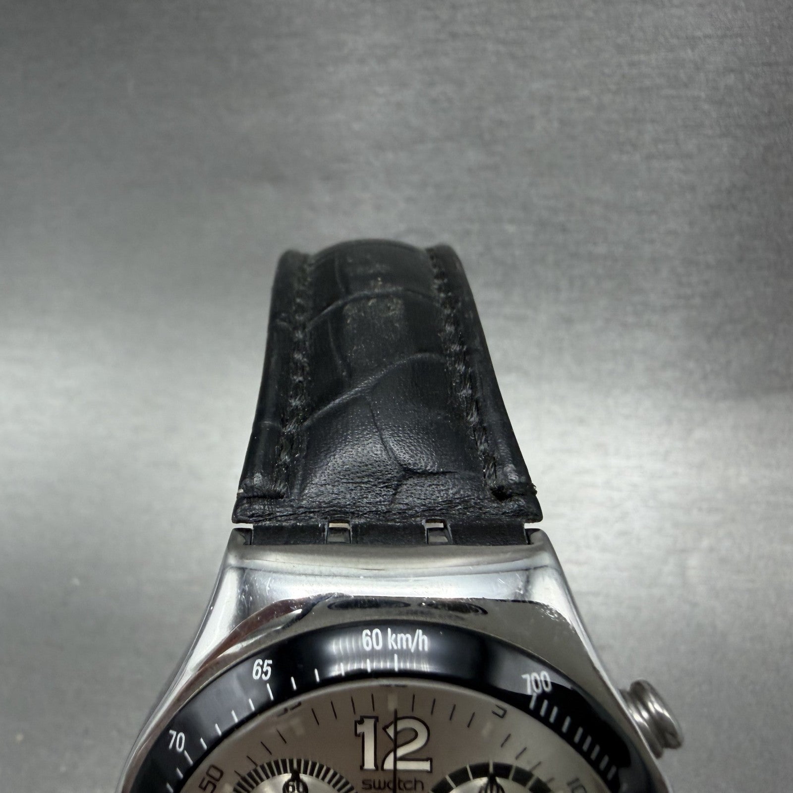 Swatch Irony Chrono Get in the Game Watch Men 40mm Silver Dial Steel Date YCS4504