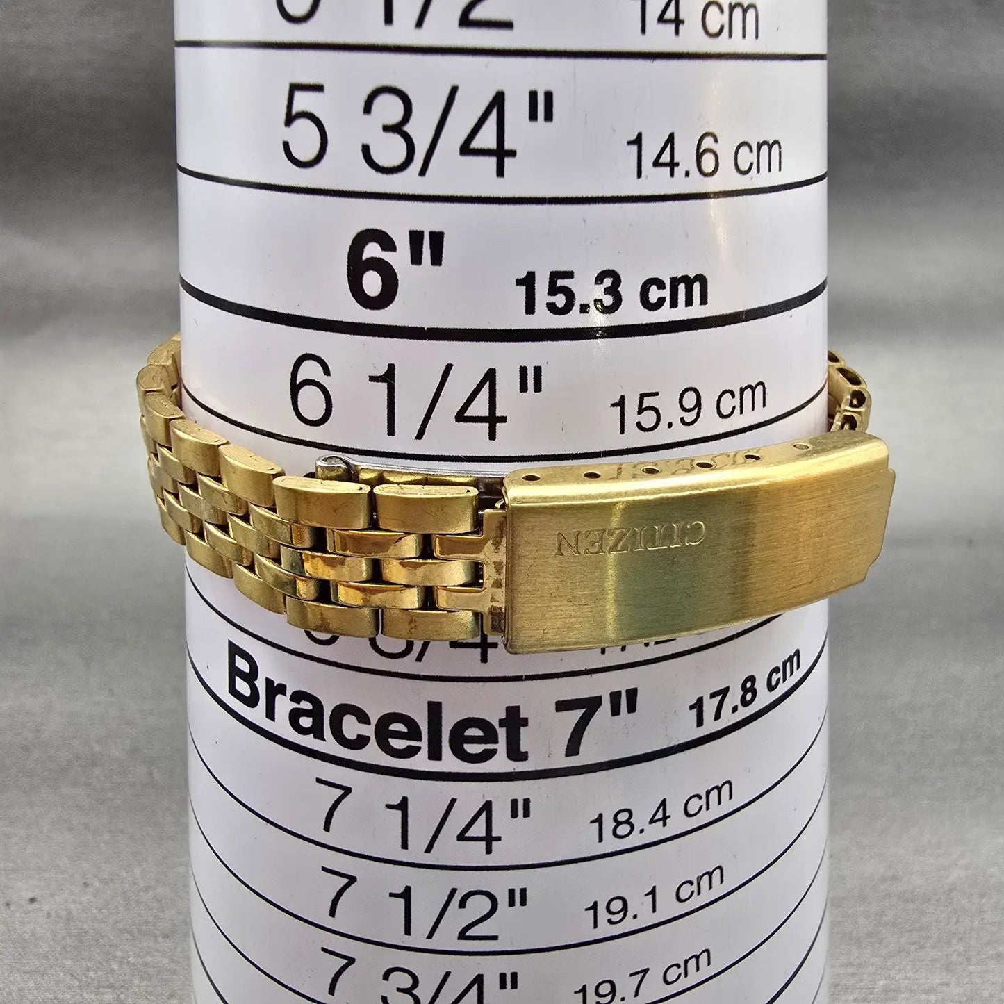 Citizen CQ Watch Women 25mm Champagne Dial Gold Tone Daydate 6000-914376 New Bat9