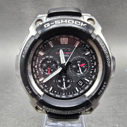 Casio G-Shock MTG-1200 Watch Men 47mm Black Dial Black Silver Date Round Works0