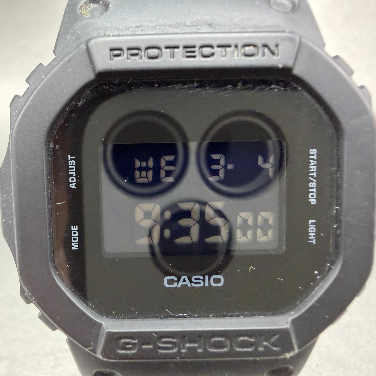 Casio G-Shock DW-5600BB Watch Men 43mm Digital Black Tone Octagon New Battery PL1