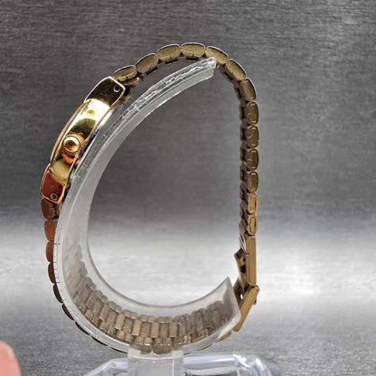 Seiko Watch Women 19mm Champagne Dial Gold Tone Round 1N00-)B10 New Battery VTG6