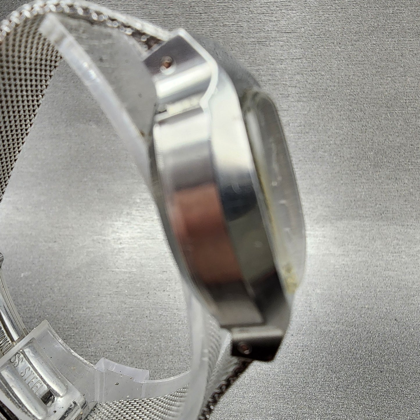 Citizen Automatic Watch Women 26mm Silver Dial Silver Tone Rectangle Runs VTG3