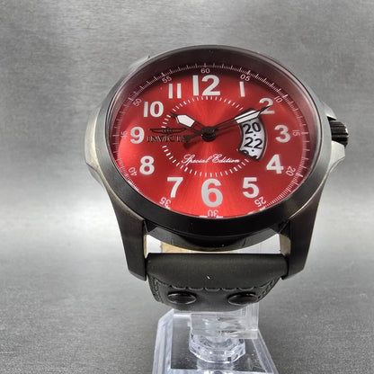 Invicta Special Edition Watch Men 53mm Red Dial Black Tone Date 18985 NewBattery5