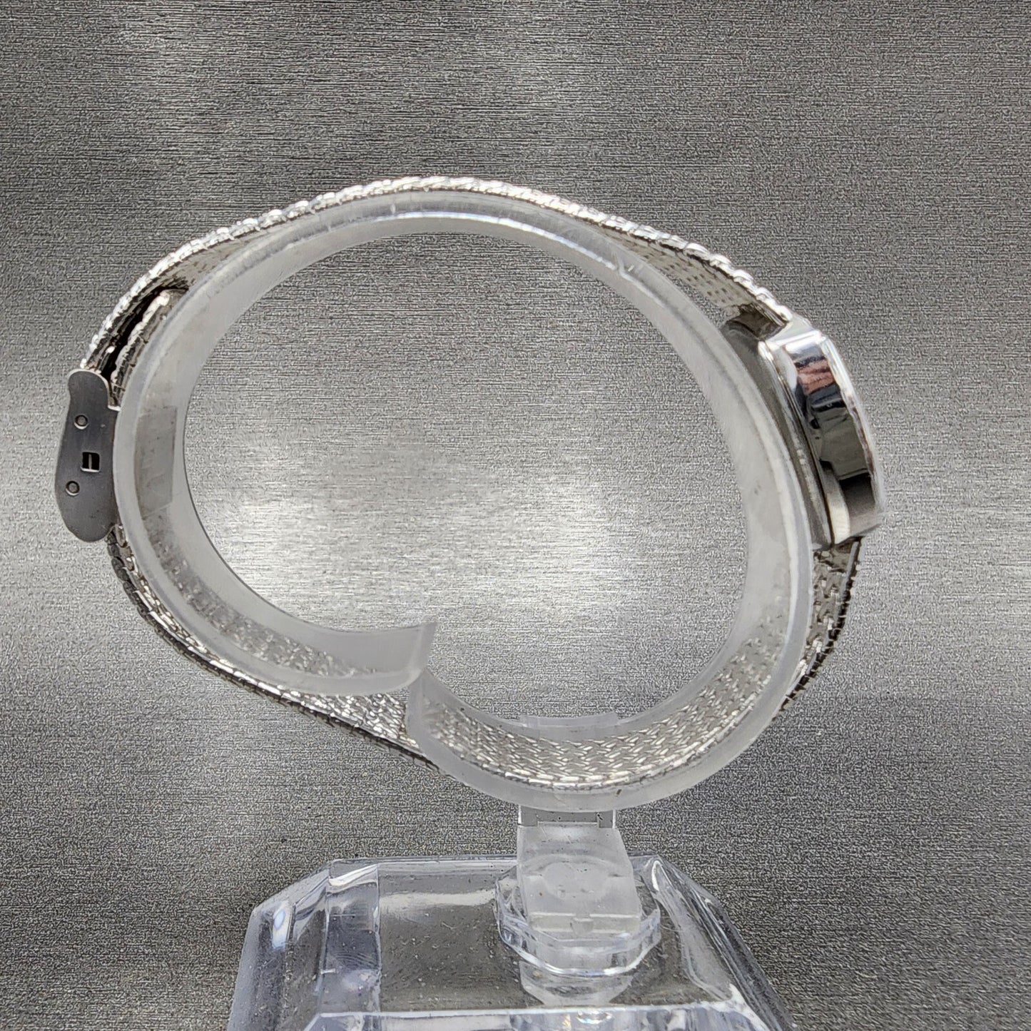 Cyma Watch Women 22mm Silver Dial Silver Tone Rectangle 2002 New Battery8
