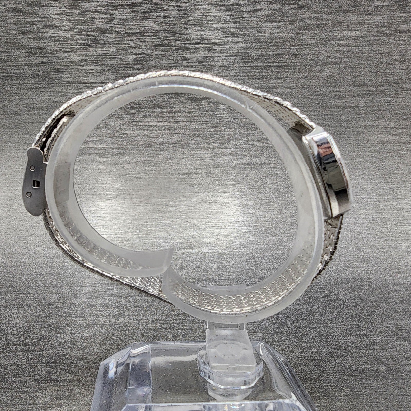 Cyma Watch Women 22mm Silver Dial Silver Tone Rectangle 2002 New Battery8