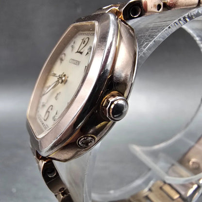 Citizen Eco-Drive XC Watch Women 23mm Cream Dial Rose Gold Date H058-T0191 PARTS3