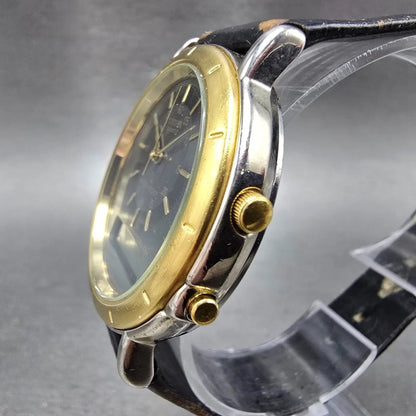 Citizen Analog Digital Watch Men 38mm Black Dial TwoTone Alarm Chronograph PARTS4