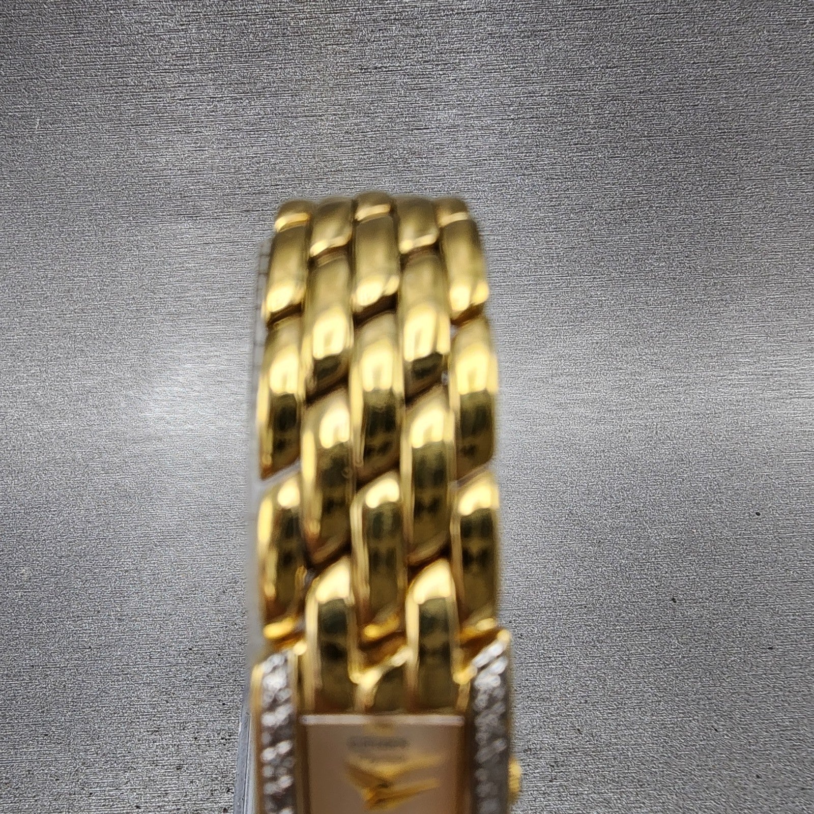 Citizen Elegance Tank Watch Women 15mm Champagne Dial Gold Tone New Battery4