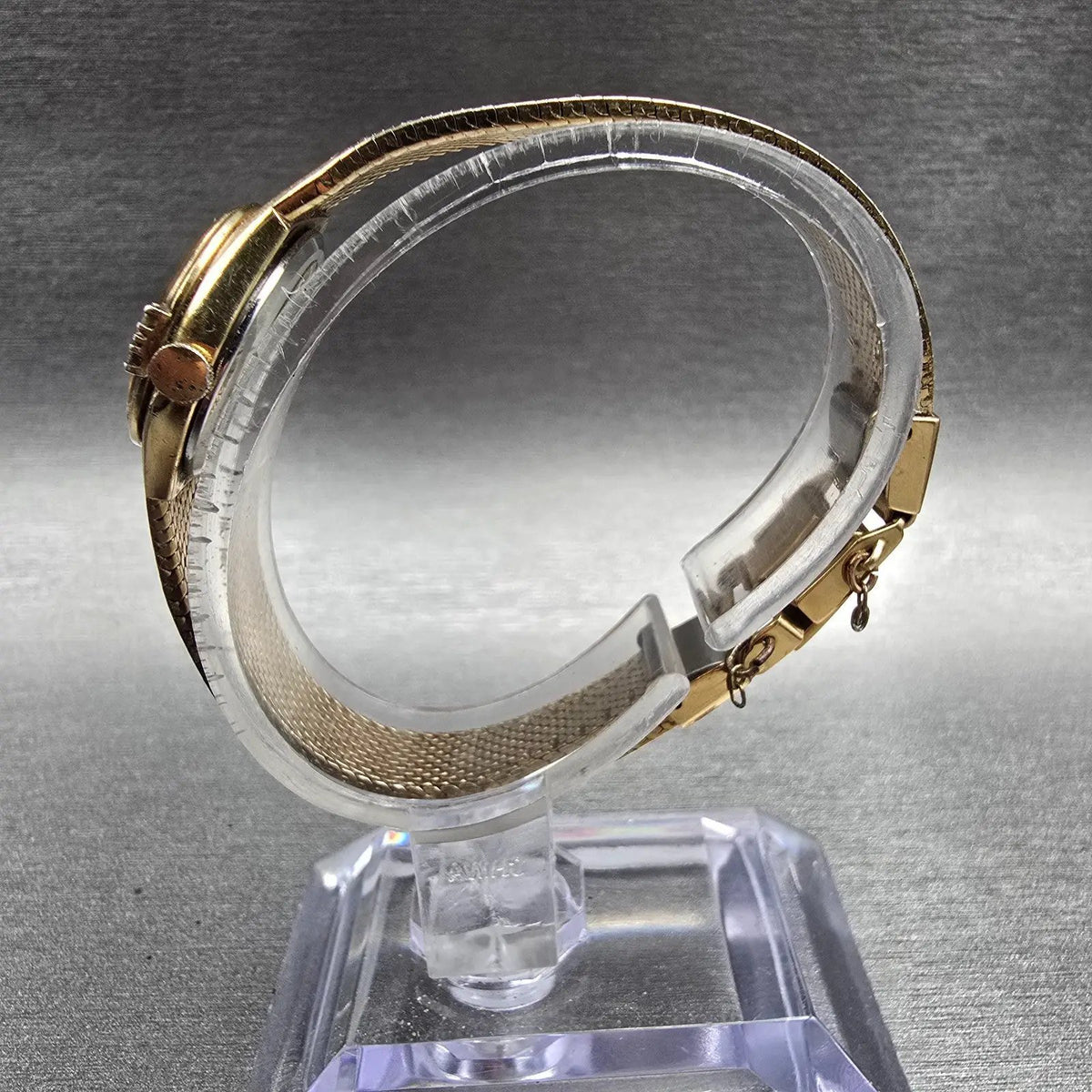 Seiko Lassale Watch Women 20mm Bronze Dial Gold Tone Diamonds 1400-6599 New Batt6
