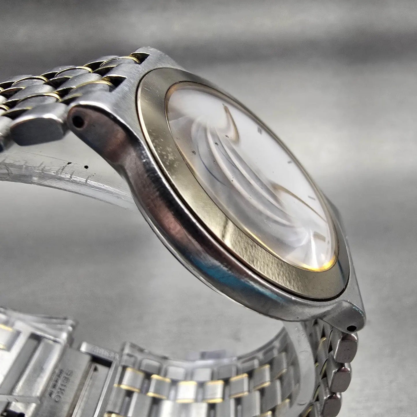 Seiko Dolce Watch Men 33mm White Dial Silver Tone Round 5S21-6030 New Battery3