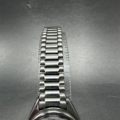 Seiko SQ Watch Women 24mm White Dial Silver Tone Daydate Round 7N83-6A09 New Bat4
