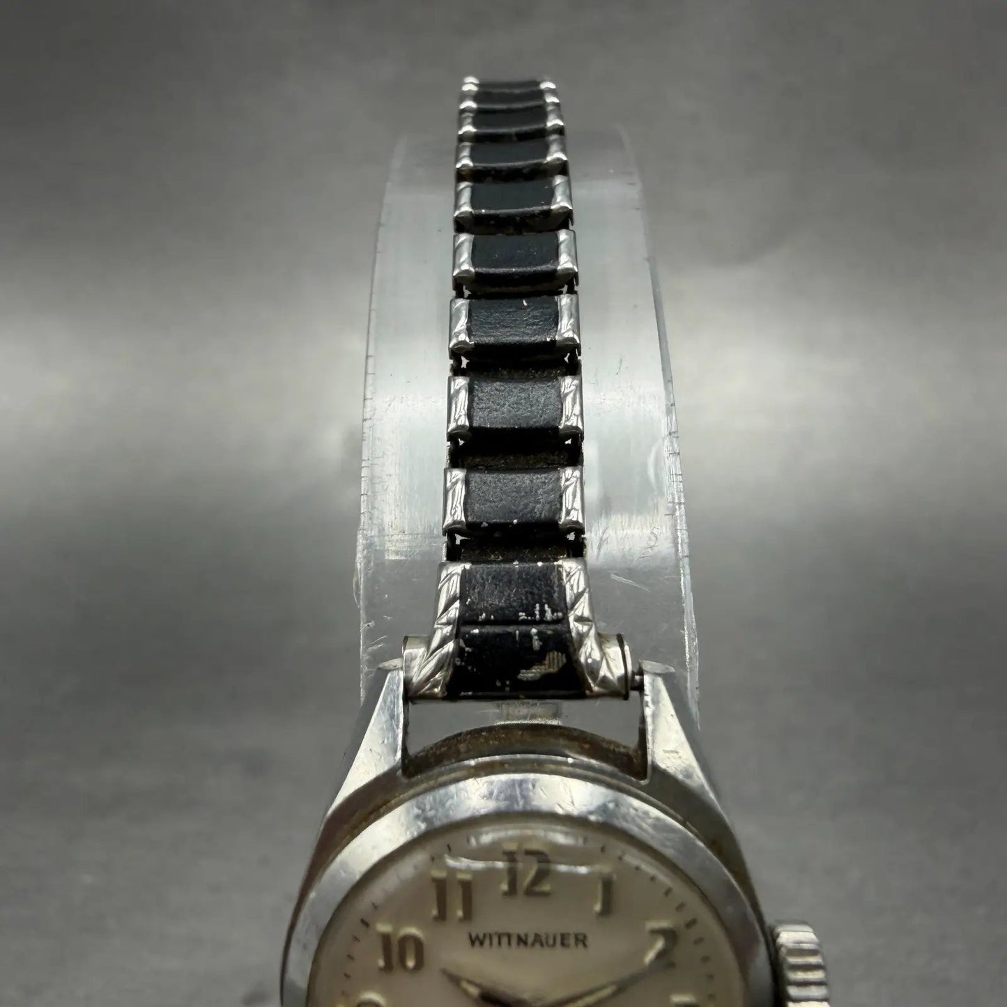 Wittnauer Geneve Watch Women 20mm White Dial Silver Tone Round Manual Wind Runs4