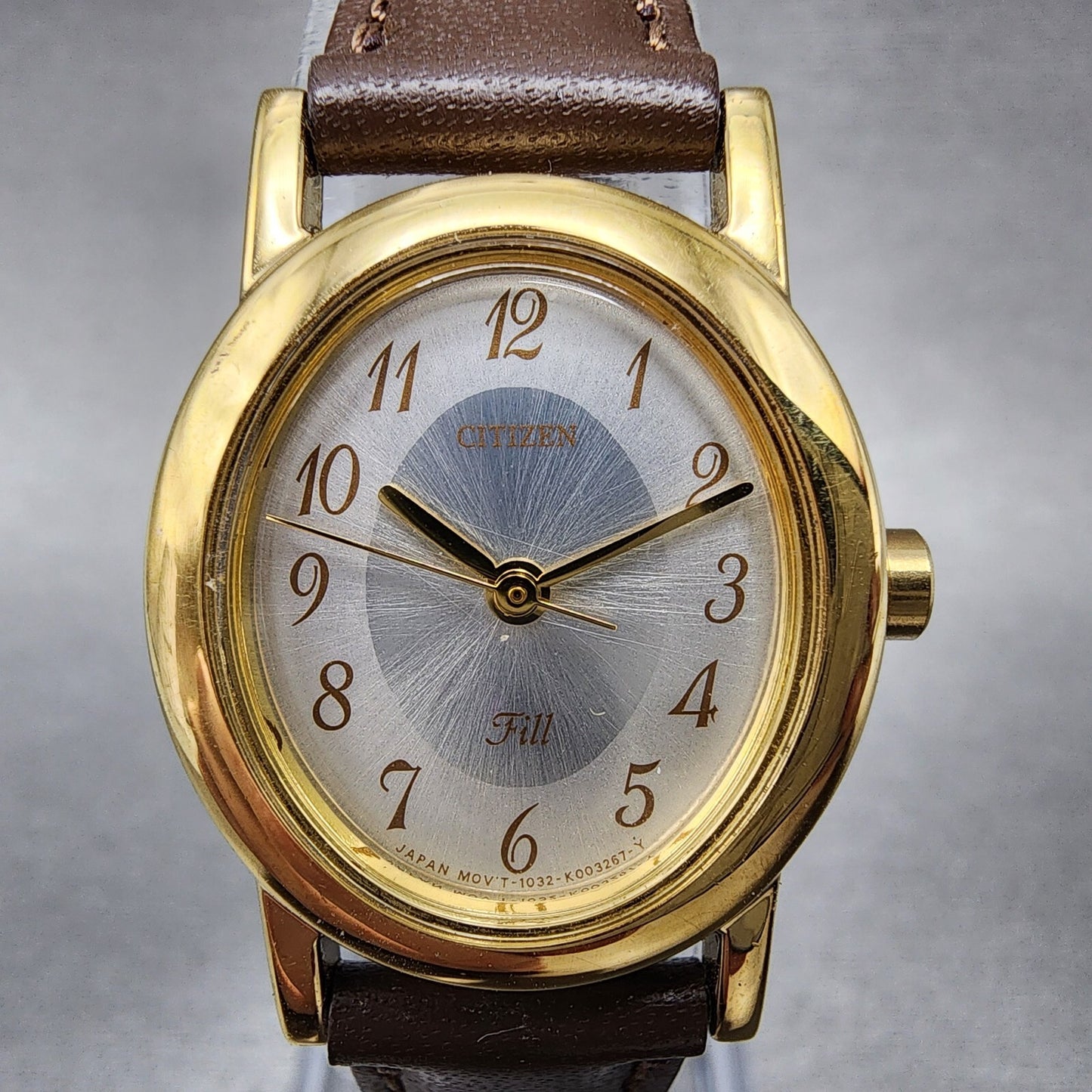 Citizen Fill Watch Women 22mm Silver Dial Gold Tone Oval New Battery1
