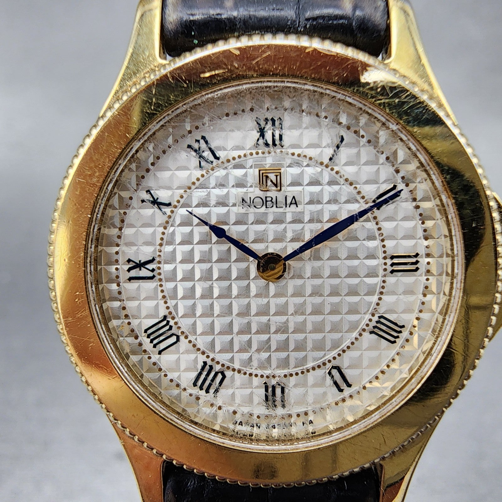 Citizen Noblia Watch Women 24mm White Dial Gold Tone Round READ!!! 4420E410491