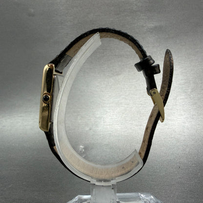 Seiko Tank Watch Women 18mm White Dial Gold Tone Rectangle 1N01-0LK0 New Battery6