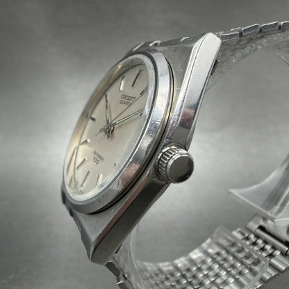 Orient Swimmer Watch Unisex 32mm Silver Dial Silver Tone Date Round New Battery2