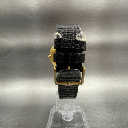 Gucci 3000M Watch Men 33mm Black Dial Gold plated Round Vintage PARTS8
