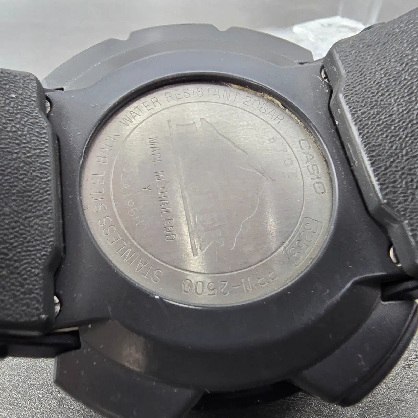 Casio Protek PRW-2500 Watch Men 51mm Digital Black triple Senor Alarm Works9