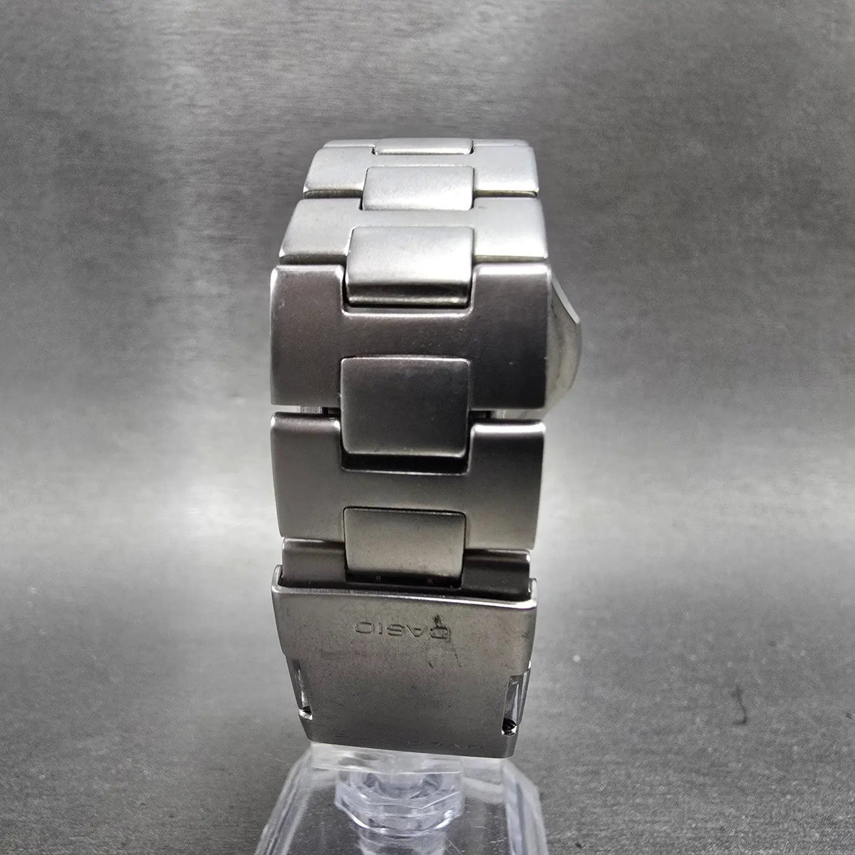 Casio Overland Watch Men 42mm Black Dial Steel Date Solar Round OVW-110 READ!!!P8
