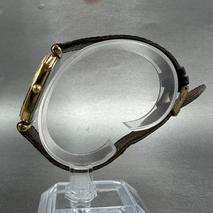 Seiko Watch Men 29mm Champagne Dial Gold Tone Oval 7800-5349 New Battery Vintage6