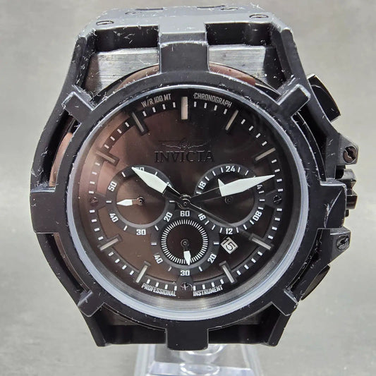 Invicta Akula Chronograph Watch Men 51mm Black Dial Black Tone Date 22372 NewBat0