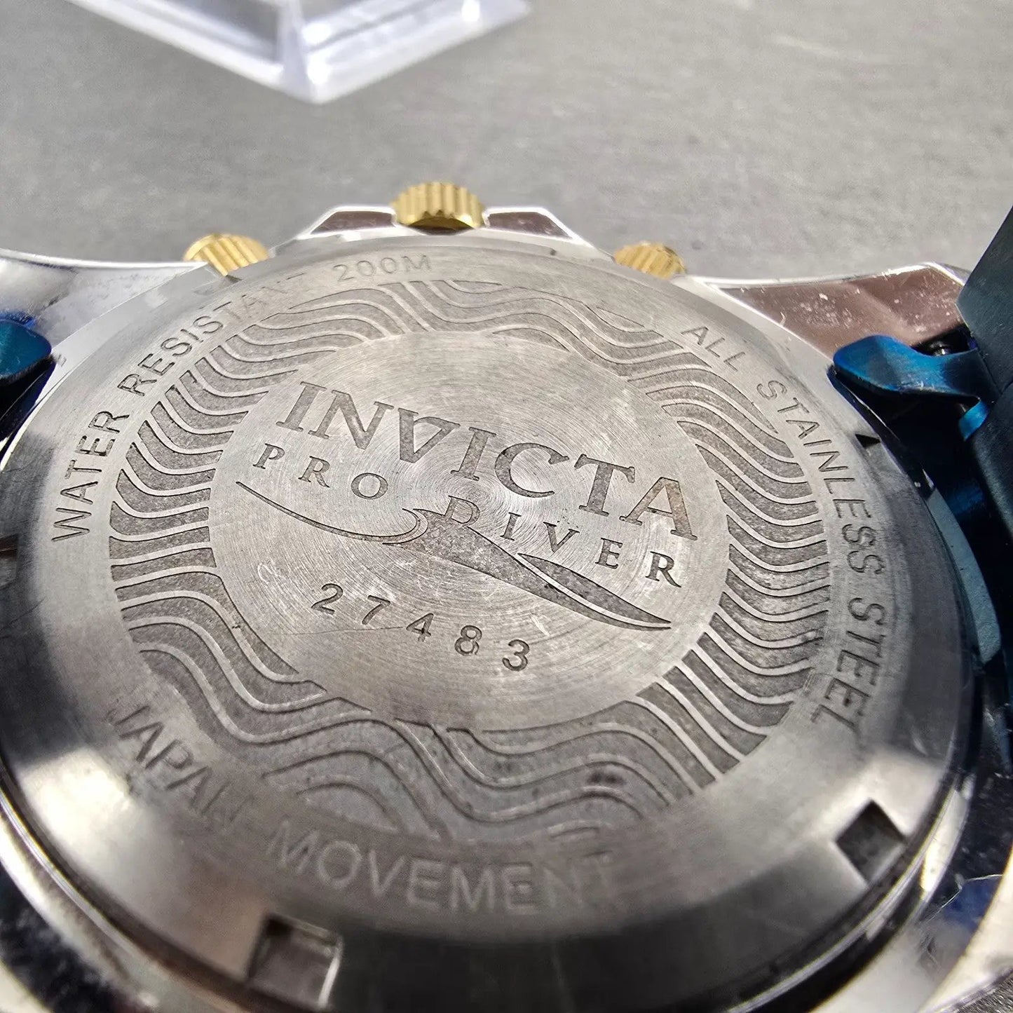 Invicta Pro Diver Chronograph Watch Men 47mm Green Dial Silver Tone New Battery9