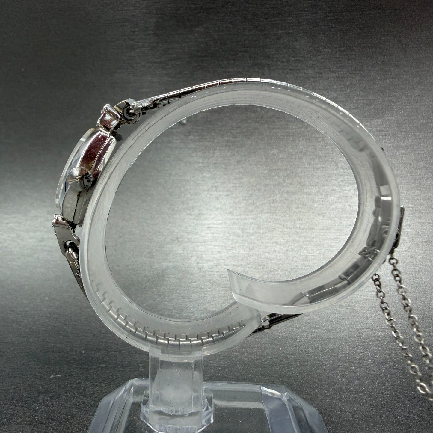Seiko Watch Women 17mm Silver Dial Silver Tone Manual Oval Vinatge 21-7440 Runs6