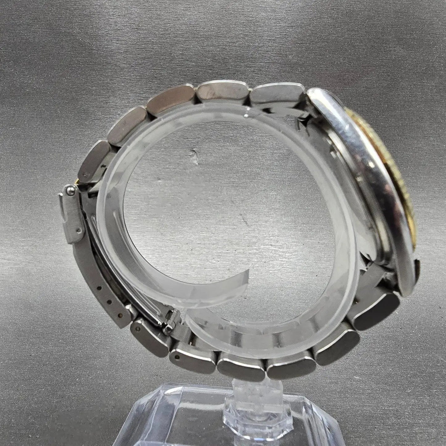 Seiko SQ President Watch Men 36mm Silver Dial Two Tone Daydate 5H23-8020 PARTS8
